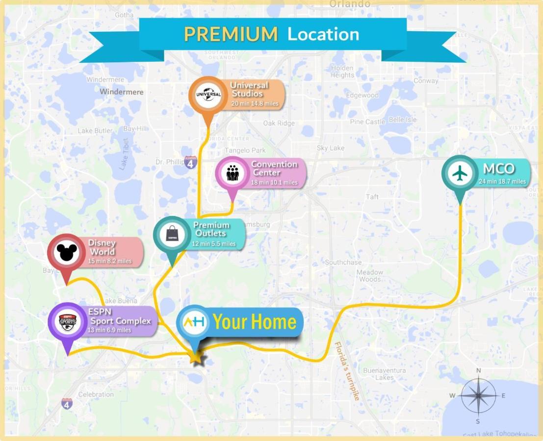 Homey 2Br Condo With 2 Clubhouses & Waterpark Kissimmee Εξωτερικό φωτογραφία